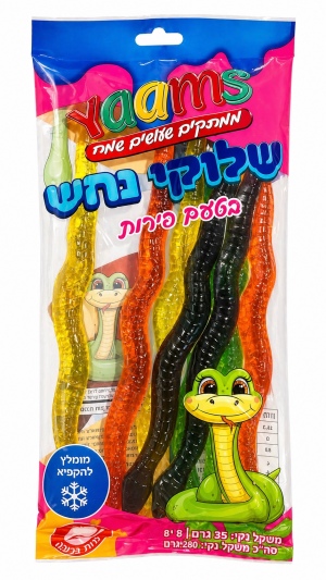 Yaams שלוקים נחש בטעמי פירות 8 יחידות