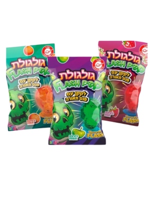 גולגולת - לקקן עם פנס תאורה 18 גרם