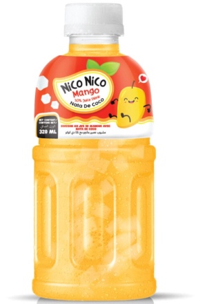 משקה ניקו ניקו מנגו עם קוביות  ג'לי קוקוס 320 מ