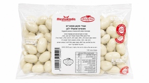 Meshukladis אגוזי פקאן מסוכרים מצופים שוקולד לבן 1 ק