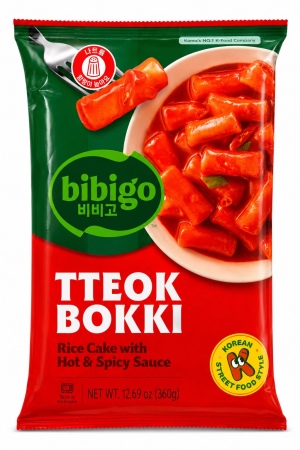 Bibigo טוקבוקי קוריאני ברוטב חריף Bibigo 360 גרם 360 גרם