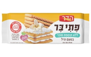הדר - ביסקוויט פתי בר בטעם וניל 150 גרם