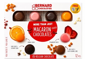 Bernard שוקולד מקרונים בלגי 12 יחידות