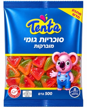 סוכריות גומי תנתה בצורת פיצה 500 גרם