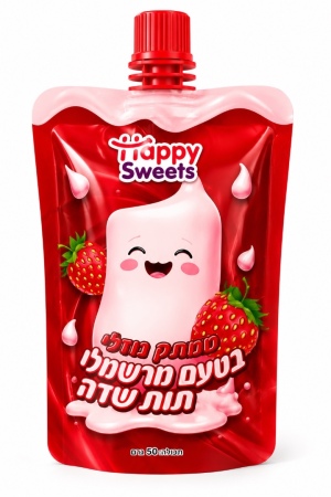 Happy Sweet ממתק נוזלי בטעם מרשמלו תות 50 גרם