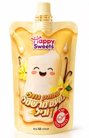 Happy Sweet ממתק נוזלי בטעם מרשמלו וניל