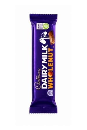 קדבורי Dairy Milk Wholenut – חטיף שוקולד חלב עם אגוזי לוז