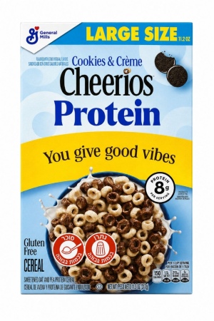 Cheerios דגני בוקר שיבולת שועל בטעם עוגיות ושמנת - עשיר בחלבון