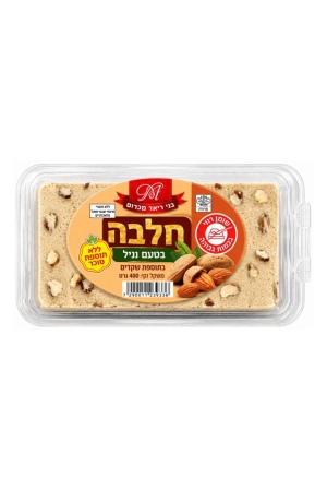 חלבה בטעם וניל בתוספת שקדים