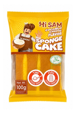 Hi Sam עוגה יפנית ספוג בטעם קוקוס וגבינה