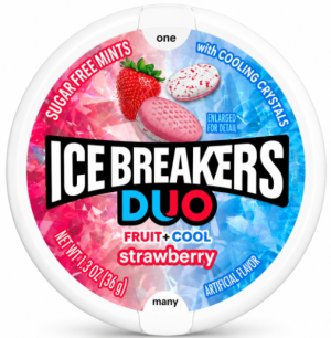 Ice Breakers Duo סוכריות בטעם תות