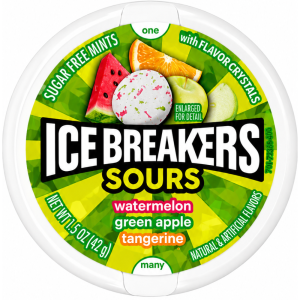 Ice Breakers Sours סוכיות בטעמי פירות שונים