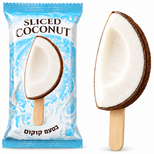 Sliced Coconut גלידת קינוח פירות קוקוס