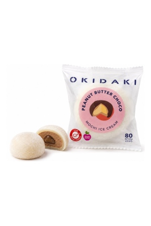 Okidaki מוצ'י גלידה בטעם חמאת בוטנים שוקולד