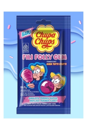 מסטיק Chupa Chups Filli Folly Gum בטעם טוטי פרוטי 11 גרם