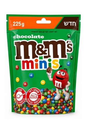 M&M’s שוקולד חלב מיני צבעוני 225 גרם