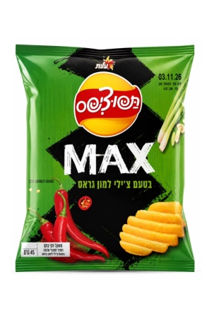 תפוצ'יפס מקס בטעם צ'ילי לימון גראס