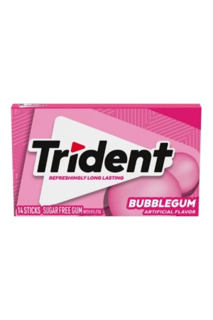 Trident מסטיק בטעם באבל גאם ללא סוכר