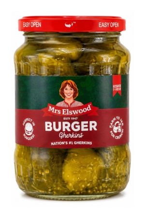Burger Gherkins מלפפונים חמוצים  בצנצנת