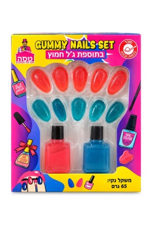 ערכת ציפורניים מגומי בטעמי פירות בתוספת ג'ל חמוץ