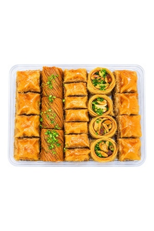 מגש מיקס בקלאווה עם קן ציפור כנען