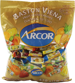 סוכריות ארקור קשות ממולאות - בסטון וינה  Arcor