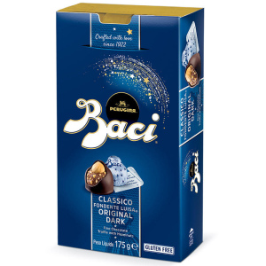 פרלין שוקולד חלב ממולא באגוז לוז וקרם קקאו Baci 175