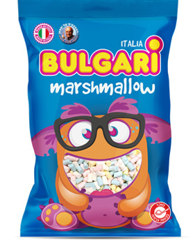 בולגרי - מרשמלו מיני מיקס צבעוני 400g