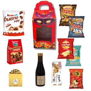 משלוח מנות - אריזה מתוקה (פלוס יין)