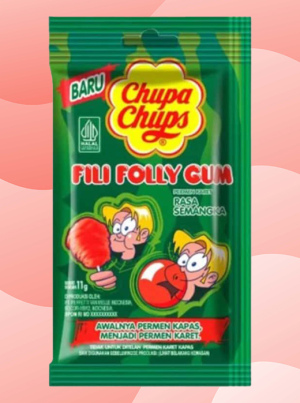 Chupa Chups - שערות סבתא מסטיק בטעם אבטיח 11g