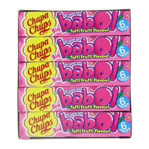 Chupa Chups – צ'ופה צ'ופה מארז מסטיק בטעם טופי פירות 5 יח'