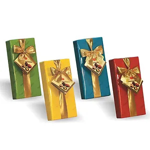 בונ' מתנה במילוי פרלינים בלגיים - 100g- בחרו את צבע האריזה