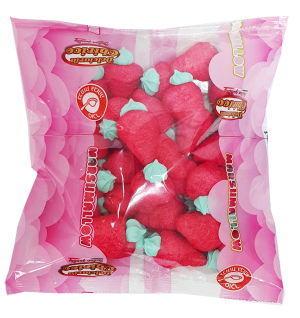 מרשמלו בצורת תות עם עלה ירוק 400g