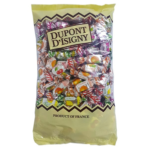 סוכריות טופי דופון בטעמי פירות (לימון, תפוז, פטל דובדבון) 1 ק