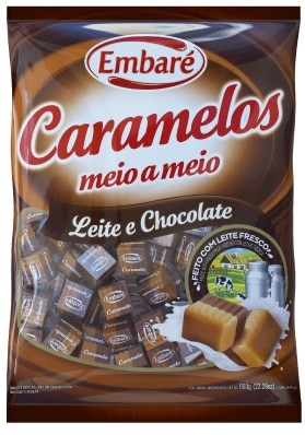 Embaré  קרמלוס - טופי בטעם חלב ושוקו 660g