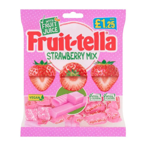 Fruit Tella  - פרוטלה סוכריות לעיסה בטעם תות שדה 135g