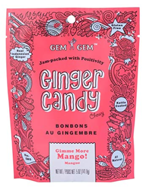 סוכריות לעיסה ג'ינג'ר בטעם מנגו 141.8