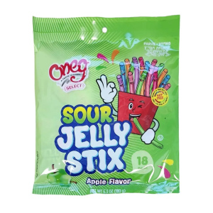 Grossline - ג'לי סטיקס חמוץ תפוח 180gr