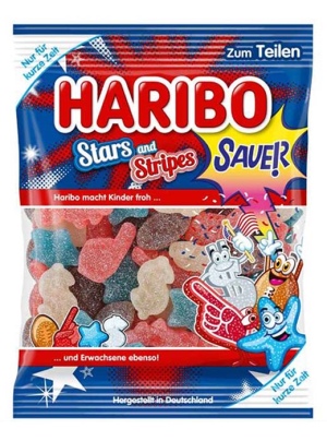 Haribo - האריבו גומי כוכבים בטעם חמוץ 175g