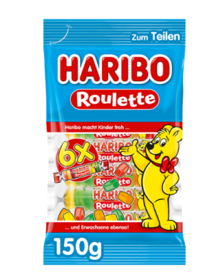 Haribo - האריבו גומי רולטה בטעמי פירות 150g