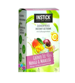 אבקת להכנת אייס תה בטעם מנגו פסיפלורה ללא סוכר INSTICK 30g