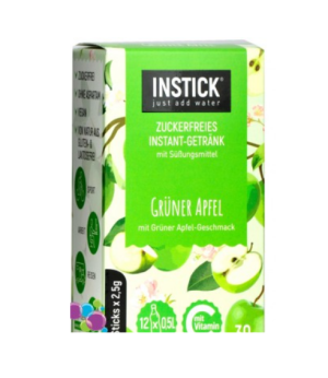אבקת להכנת אייס בטעם תפוח ללא סוכר INSTICK 30g