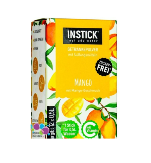 אבקת להכנת אייס בטעם מנגו ללא סוכר INSTICK 30g