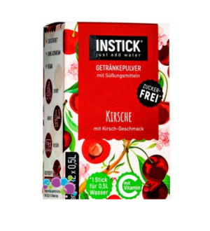 אבקת להכנת אייס תה בטעם דובדבן ללא סוכר INSTICK 30g