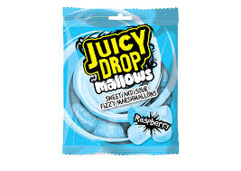 Juicy Drop Mallows - מרשלו בציפוי חמוץ בטעם פטל  100g