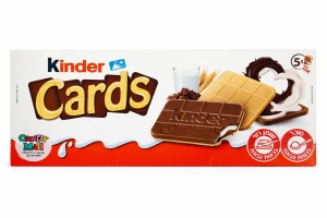Kinder – עוגיות קארדס (5 יחידות) 128g