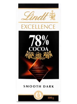 Lindt -לינדט אקסלנס טבלת שוקולד 78% קקאו, 100g