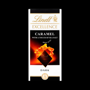 Lindt -לינדט אקסלנס טבלת שוקולד קרמל מלוח 100g