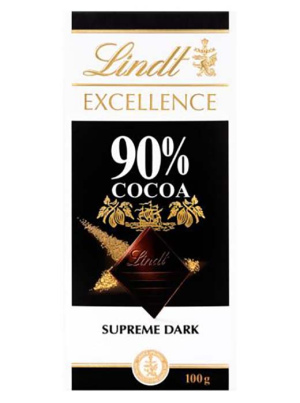 Lindt -לינדט אקסלנס טבלת שוקולד מריר 90% 100g