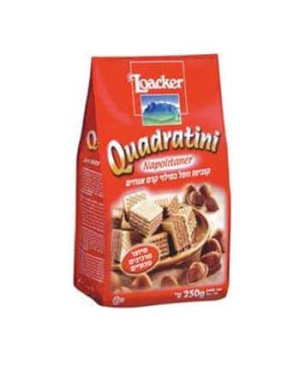 Loacker – קואדרטיני קוביות וופל בטעם שוקולד ואגוזים 250g